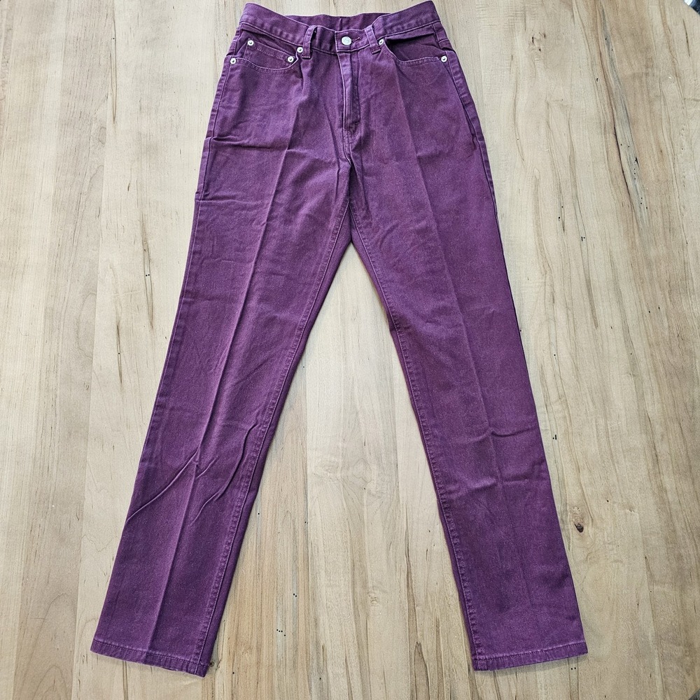 Vintage Levi's 512 Jeans Red Tab Slim‎ Fit Tapered Leg Maroon Stretch Womens 6